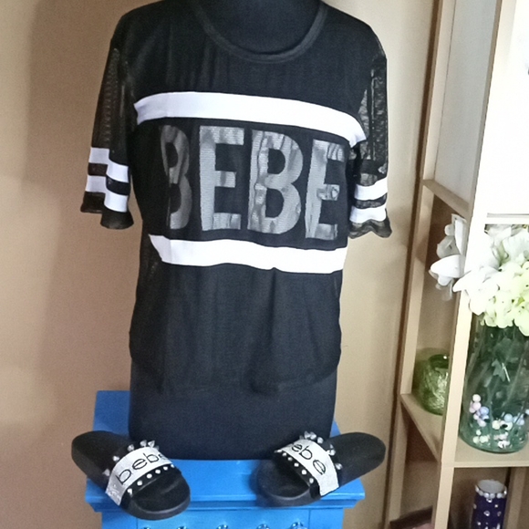 Bebe shirt / bebe slides set - Picture 12 of 13